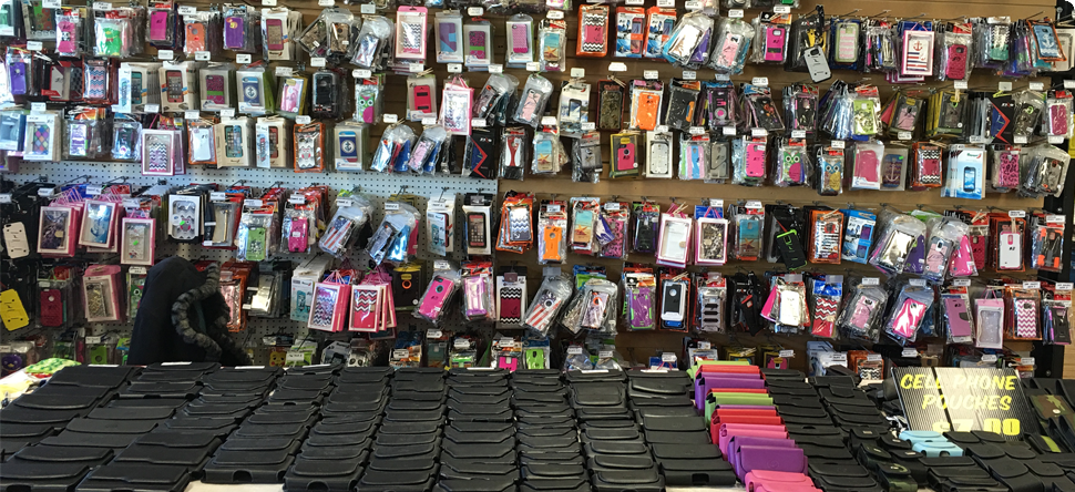 Extensive collection of cell phone accessories available at Hybridica in Myrtle Beach